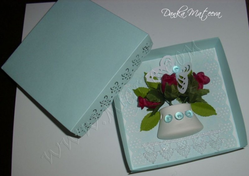 Скрапбук сватбена кутийка 5