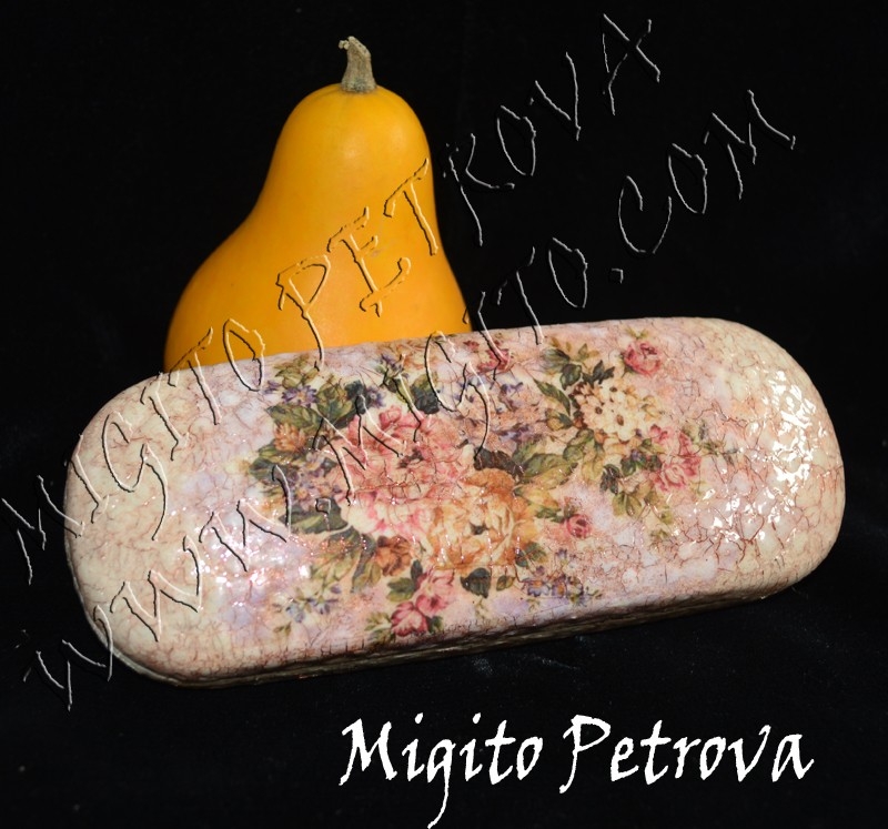 Glass cases with flowers