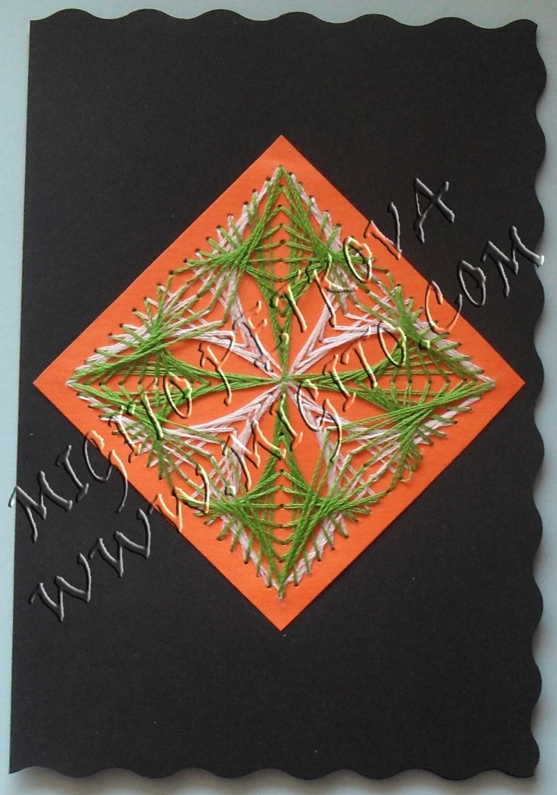 Настроение Ръчно изработена картичка с изонит